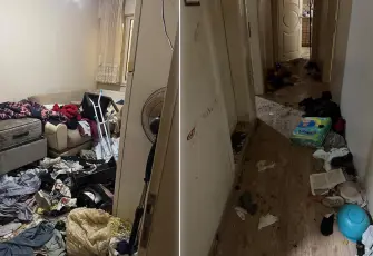 Bursa’da ‘çöp ev’ kabusu: 8 ay kira ödemedi, evi harabeye çevirdi!