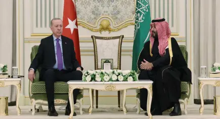 Cumhurbaşkanı Erdoğan, Suudi Arabistan Veliaht Prensi Selman ile görüştü