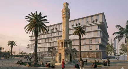 İzmir Büyükşehir Belediyesi’nin yeni binası için ilk adım atıldı