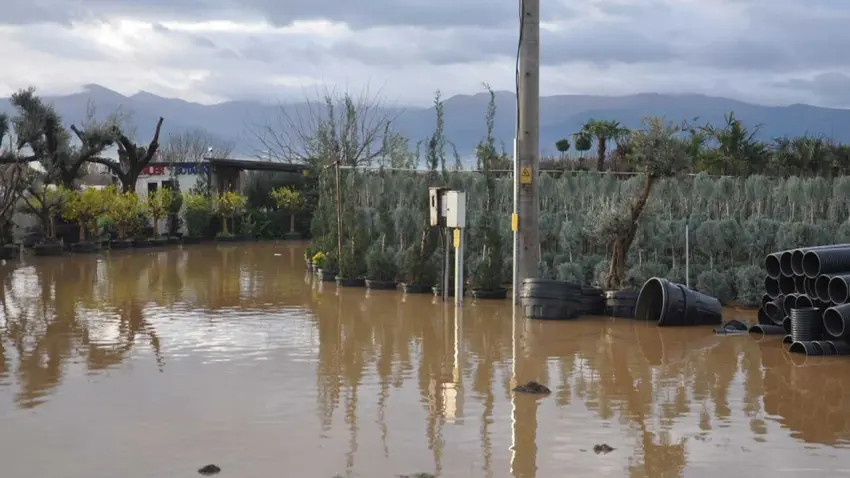 Ödemiş’te sağanak yağış hayatı olumsuz etkiledi