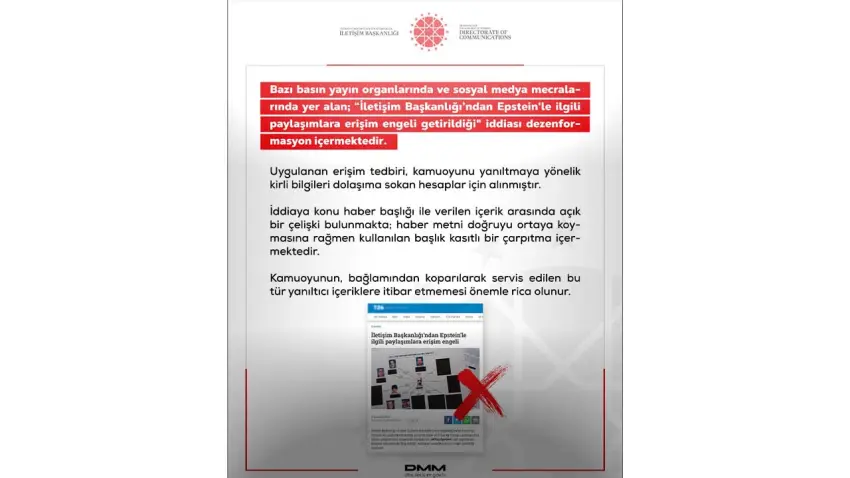 DMM’den epstein açıklaması haberinin görseli