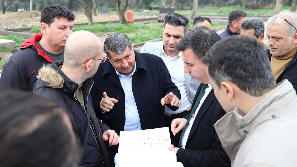 İzmir Büyükşehir ve Bayındır belediyeleri yatırımları yerinde değerlendirdi haberinin görseli