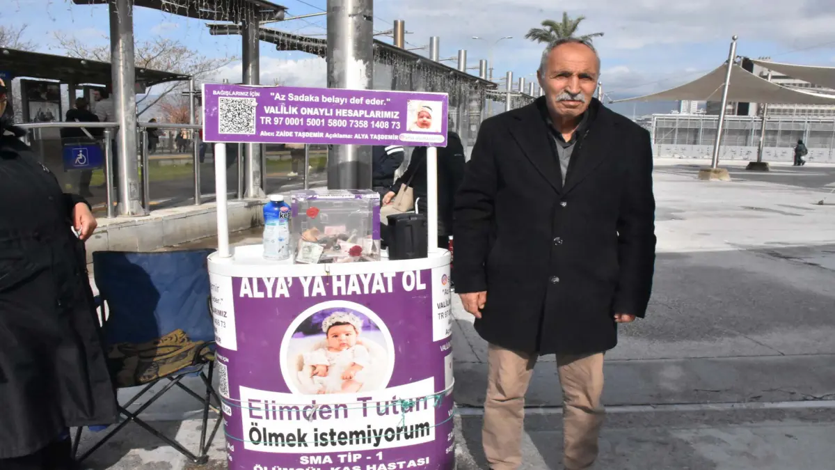 SMA'lı torunu için gönüllülerle el ele verdi başlıklı video haberin görseli