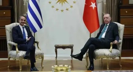 Cumhurbaşkanı Erdoğan, Miçotakis görüşmesi başladı