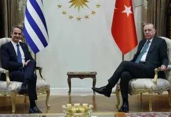 Cumhurbaşkanı Erdoğan, Miçotakis görüşmesi başladı