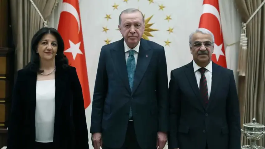  DEM Parti heyetinden Erdoğan görüşmesi sonrası "Yasal Çerçeve" çağrısı haberinin görseli