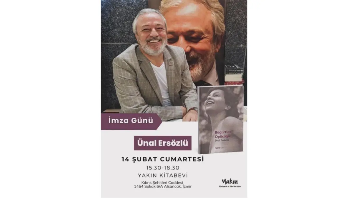 Ünal Ersözlü’nden Böğürtlen Öpücüğü için imza günü haberinin görseli