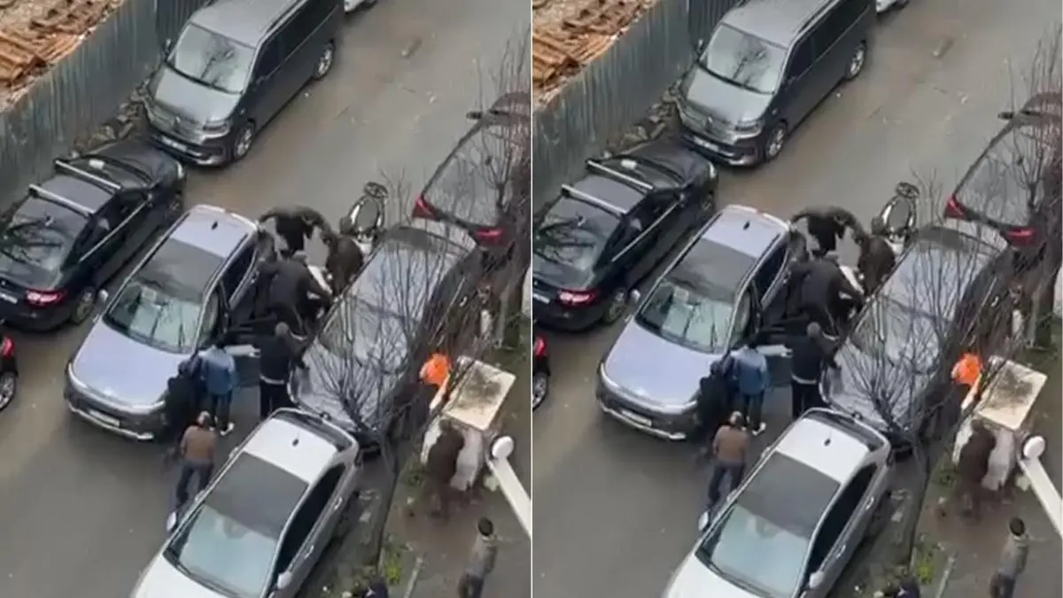 Beşiktaş’ta park yeri cinayeti: Yakınları saldırganı darbetti haberinin görseli