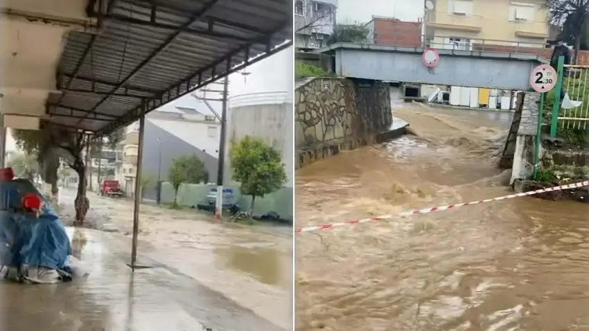 Büyük Menderes Nehri taştı: Kara yolu ulaşıma kapatıldı