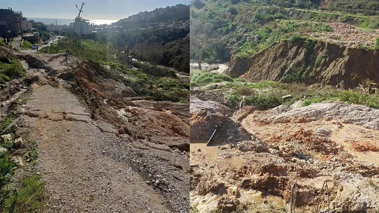 Antalya’da heyelan paniği: 13 bina tahliye edildi