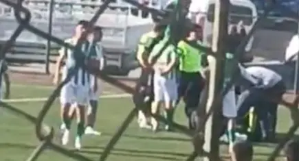 Amatör Lig’de skandal görüntü: Hakeme bisiklet attılar