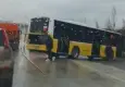 Büyükçekmece'de kaza: İETT otobüsü bariyere çarptı
