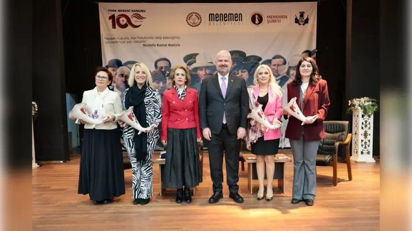 Menemen’de Medeni Kanun’un 100. yılına anlamlı panel