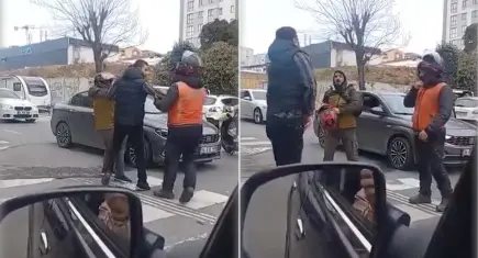 Trafikte yol verme kavgası: Silahını çekip tehdit etti