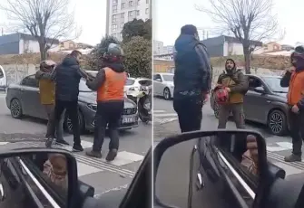 Trafikte yol verme kavgası: Silahını çekip tehdit etti