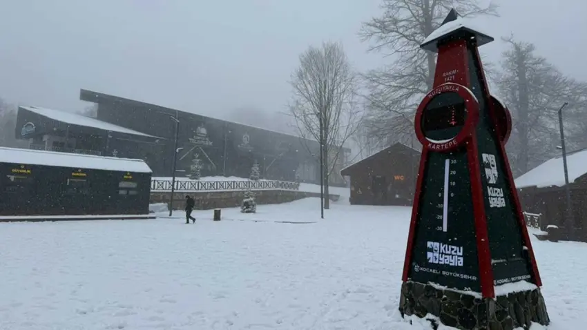 Kartepe'de yoğun kar yağışı haberinin görseli