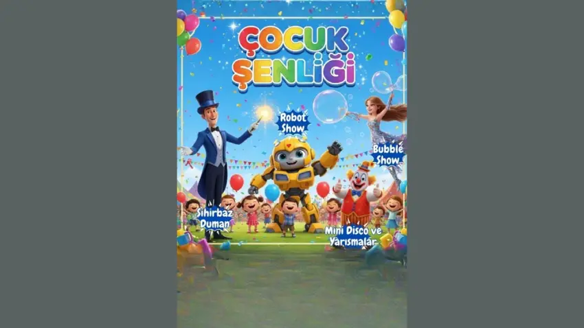 Menderes’te Çocuk Şenliği başlıyor: Eğlence, atölye ve gösteriler bir arada haberinin görseli