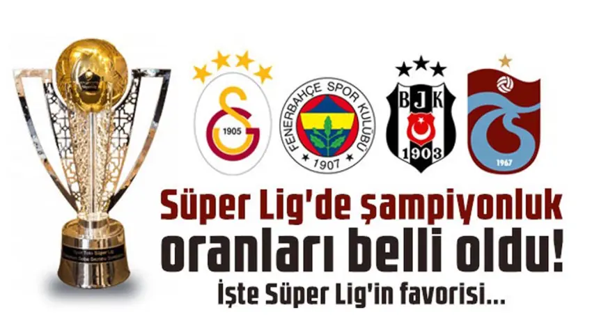 Yapay Zeka, Süper Lig şampiyonluk oranlarını güncelledi haberinin görseli