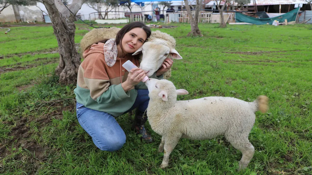 Acil serviste hastalara, çiftlikte hayvanlara şifa dağıtıyor görseli