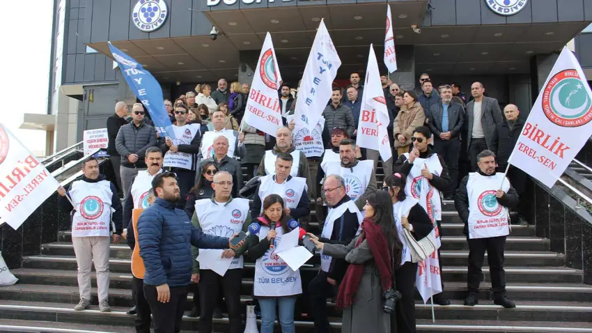Buca’da emekçiler ayakta: 7 aylık alacak için iş bırakma uyarısı haberinin görseli