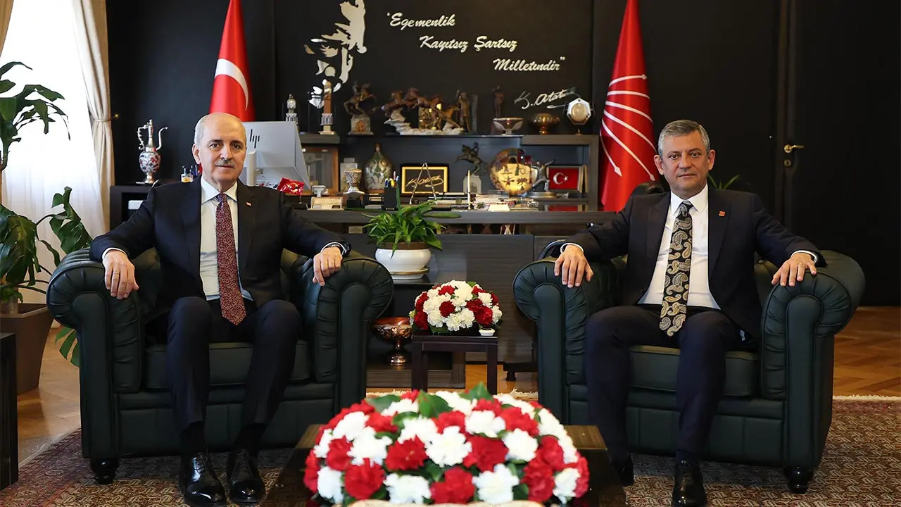 TBMM Başkanı Kurtulmuş'tan CHP lideri Özgür Özel'e ziyaret
