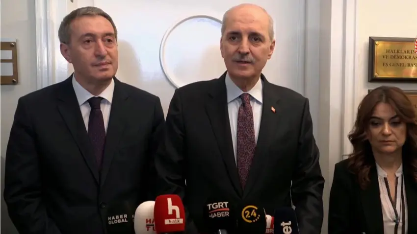 TBMM Başkanı Kurtulmuş'tan DEM Parti'ye ziyaret haberinin görseli