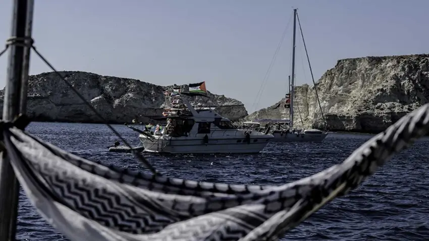 Gazze ablukasını kırmak için "Küresel Sumud Filosu" yola çıkıyor haberinin görseli