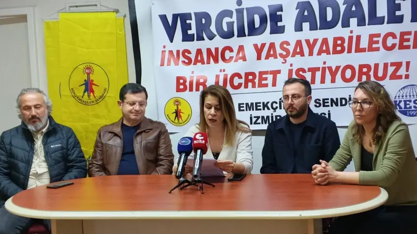 BES İzmir Şubesi uyardı: Açlık sınırındaki ücret gelirleri vergi dışı bırakılmalı haberinin görseli