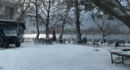 İzmir’den kar manzaraları