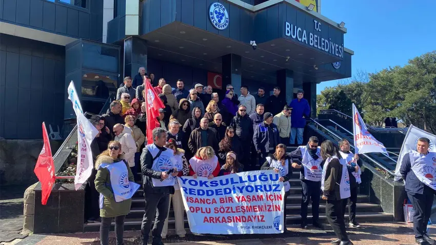 Buca Belediyesi’nde TİS çıkmazı sekizinci gününde haberinin görseli