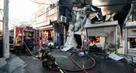 Buca’da iş yerinde yangın