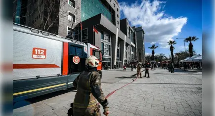 İzmir Adliyesi’nde gerçeğini aratmayan bomba tatbikatı