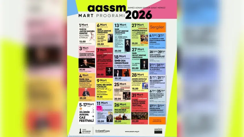 İzmir baharı sanatla karşılıyor: Mart programı dopdolu haberinin görseli