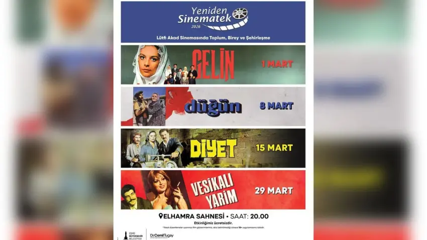 Türk sinemasının klasikleri İzmir’de yeniden gösterimde haberinin görseli