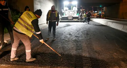 Bornova’da yol çalışmaları hız kazandı