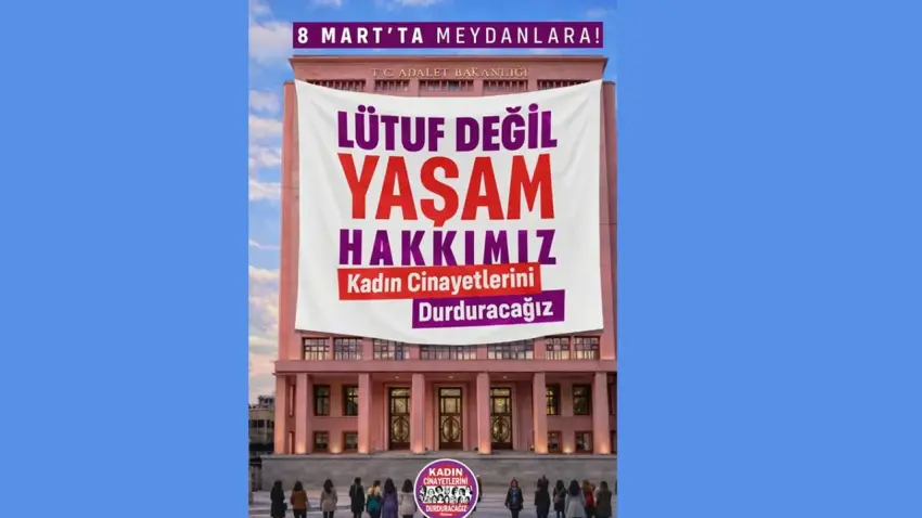 Kadın Cinayetlerini Durduracağız Platformu’ndan 8 Mart çağrısı haberinin görseli