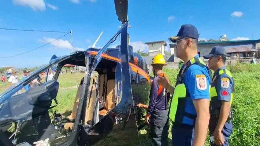 Filipinler'de helikopter kazası: Ölü ve yaralılar var! haberinin görseli
