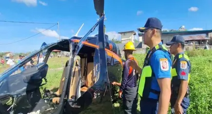 Filipinler'de helikopter kazası: Ölü ve yaralılar var!