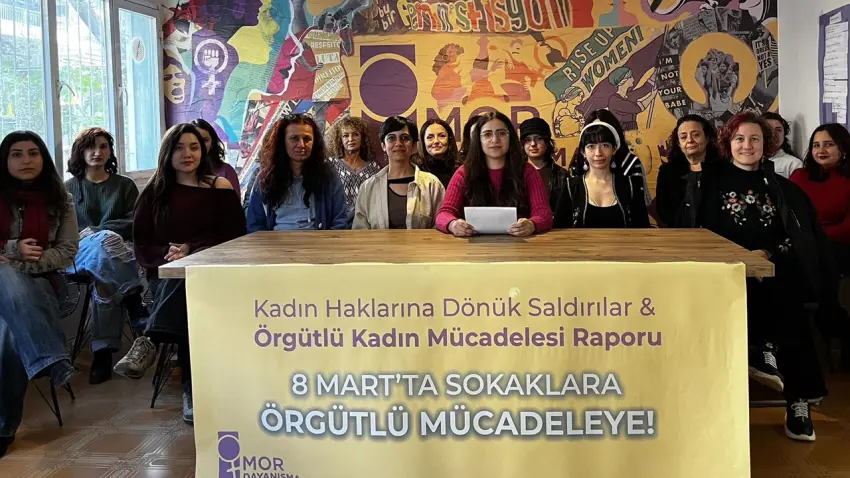 Mor Dayanışma’dan 8 Mart öncesi rapor: Mücadele ve dayanışma mesajı haberinin görseli
