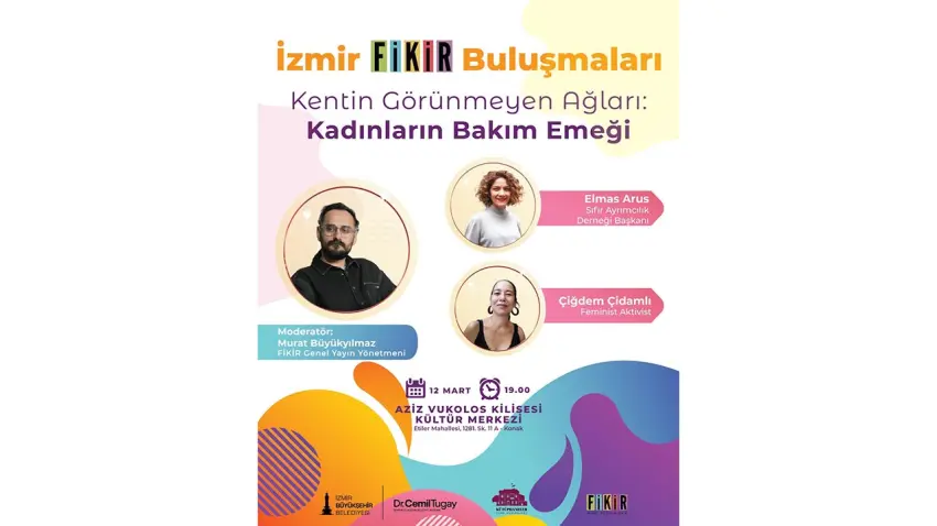 İzmir FİKİR Buluşmaları’nda kadınların bakım emeği masaya yatırılacak haberinin görseli