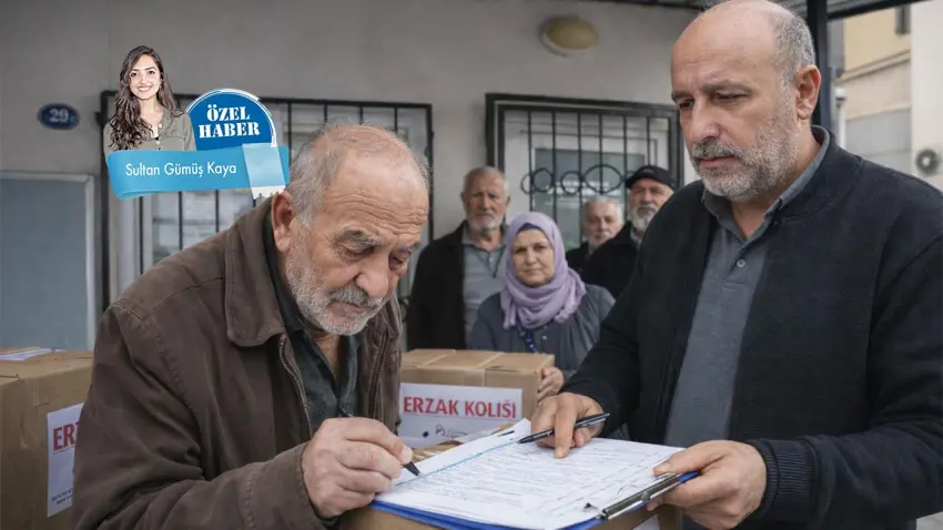 Eskiden erzak dağıtan emekli şimdi yardım listesinde!  haberinin görseli