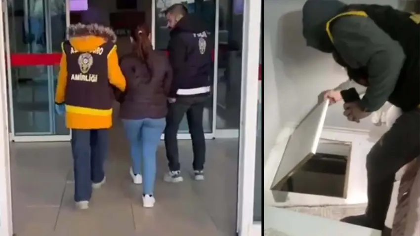 İzmir haber: 34 yıl hapis cezası bulunan kadın yatağın altındaki bölmede yakalandı haberinin görseli
