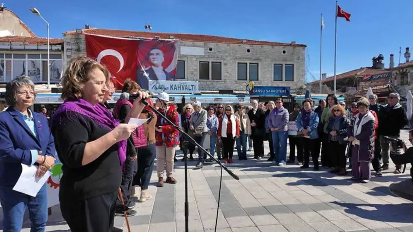 Foça’da 8 Mart Yankısı: Kadın cinayetleri politiktir haberinin görseli