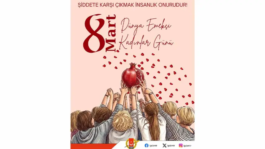 İzmir Gazeteciler Cemiyeti’nden 8 Mart mesajı haberinin görseli