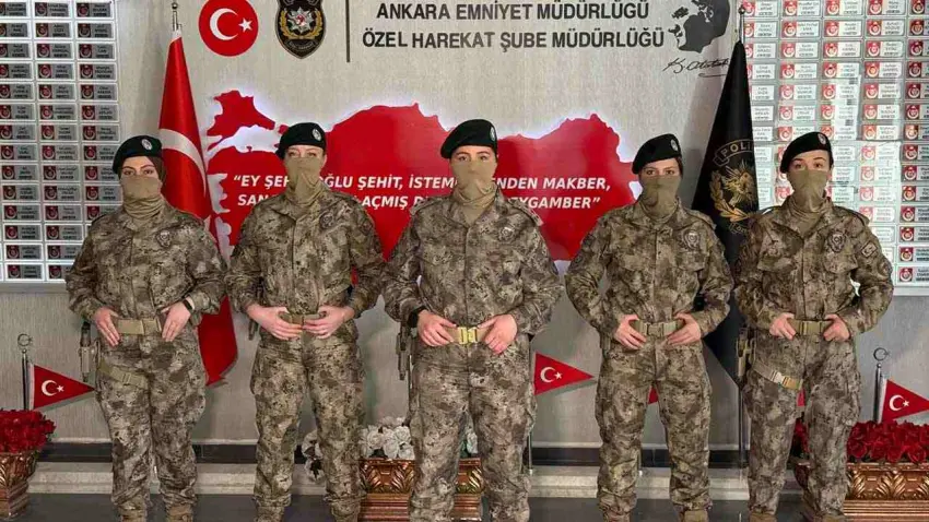 Kadın polis özel harekatçılar görevde: Kadın Varsa Güç Vardır haberinin görseli