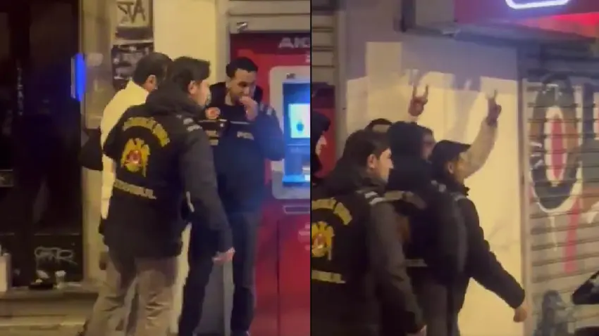 Taksim’de Feminist Gece Yürüyüşü sırasında oyuncu Ufuk Bayraktar’a polis müdahalesi