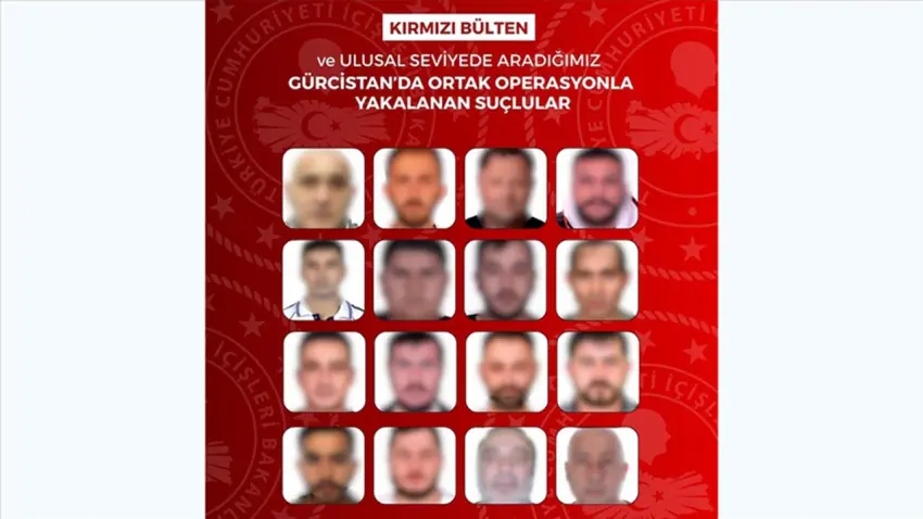 Gürcistan’da ortak operasyon: Kırmızı bültenle aranan 13 kişi yakalandı haberinin görseli