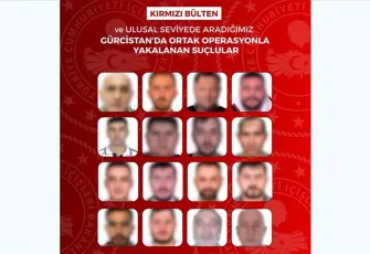 Gürcistan’da ortak operasyon: Kırmızı bültenle aranan 13 kişi yakalandı