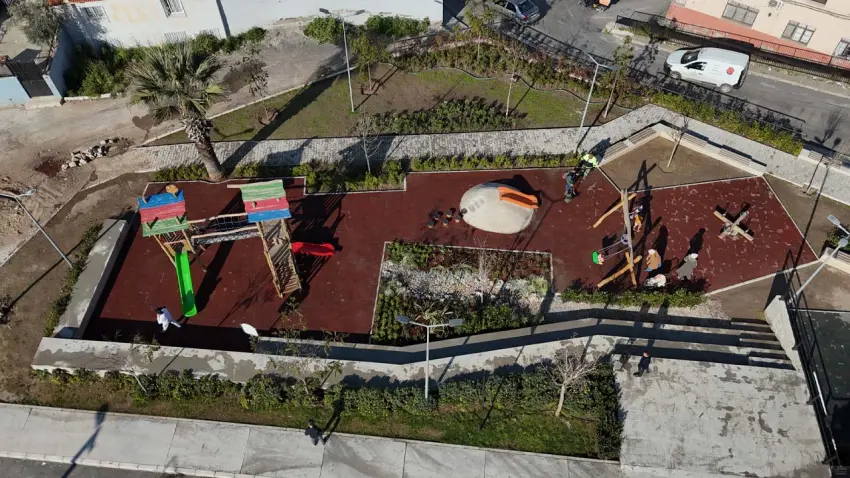 Konak’tan Narin Parkı’na yağmur bahçesi haberinin görseli