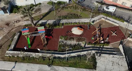 Konak’tan Narin Parkı’na yağmur bahçesi